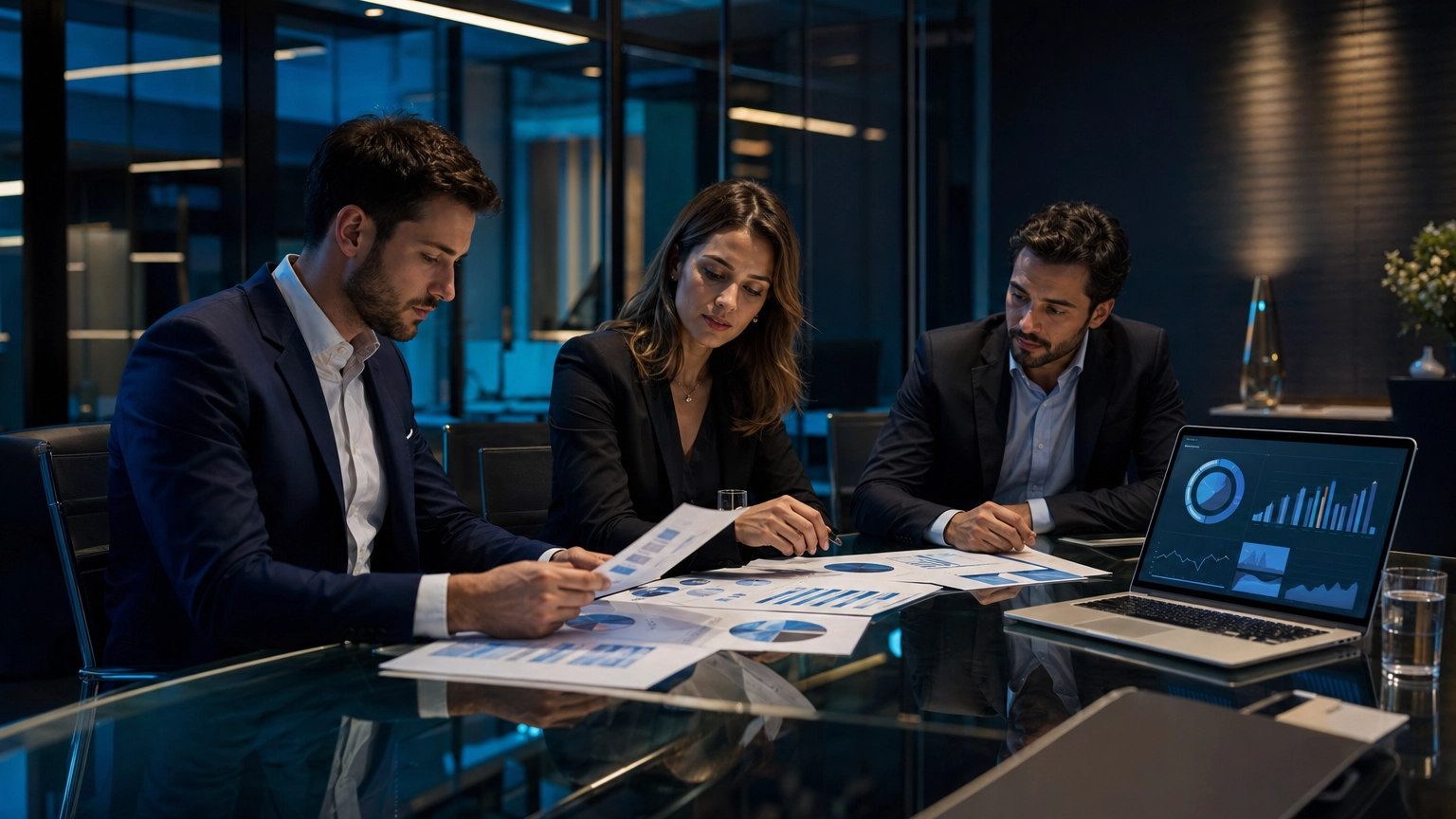Equipe Athus em reunião de consultoria